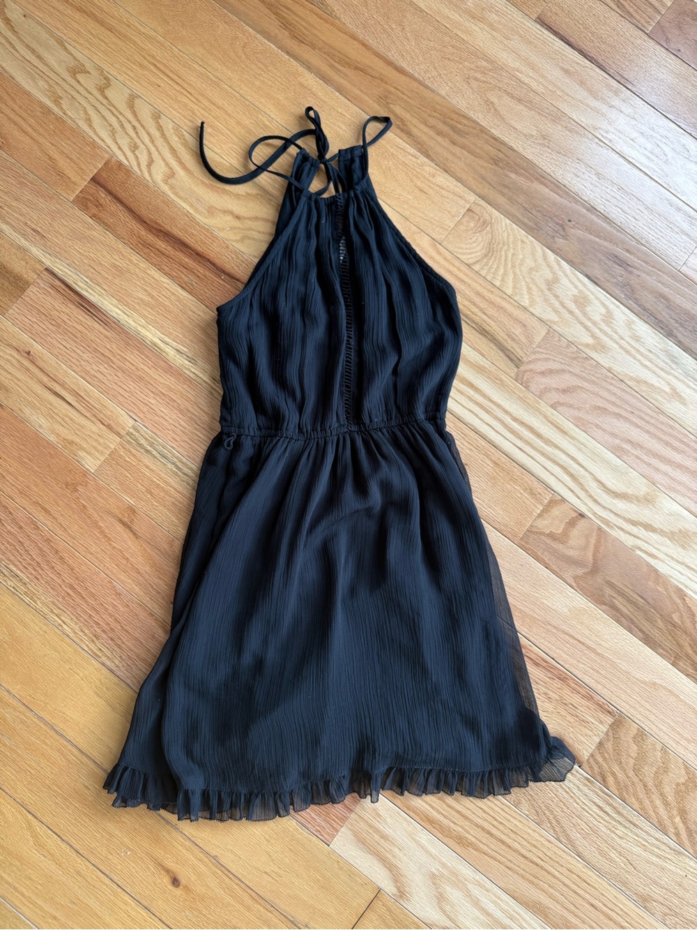 Abercrombie & Fitch Black Halter Mini Dress